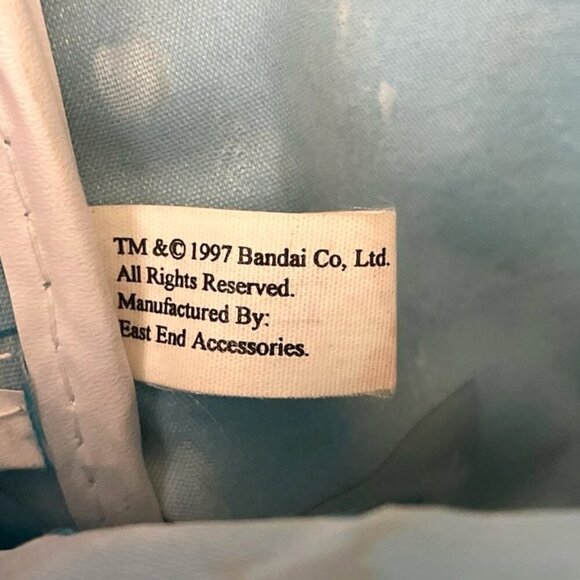 Vtg Tamagotchi Mini Backpack Blue/Pink Vinyl UFO Space Creatures 1997 - Picture 5 of 5